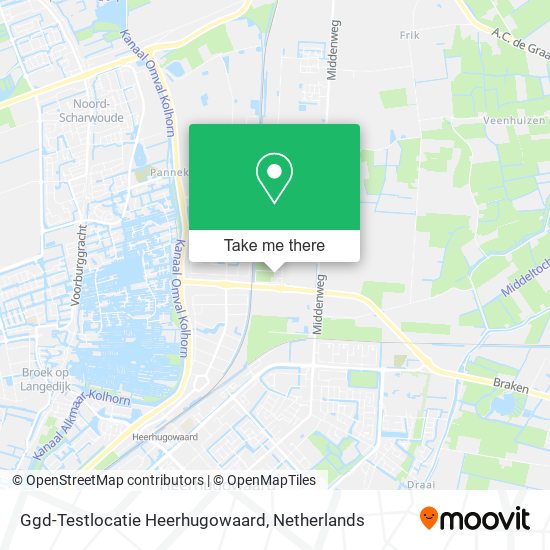 Ggd-Testlocatie Heerhugowaard map