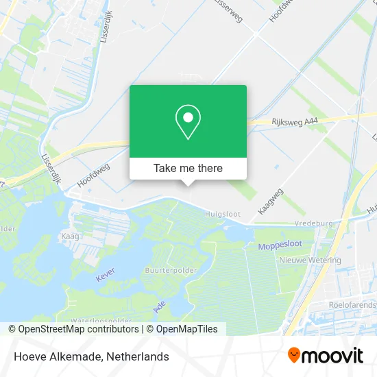 Hoeve Alkemade map