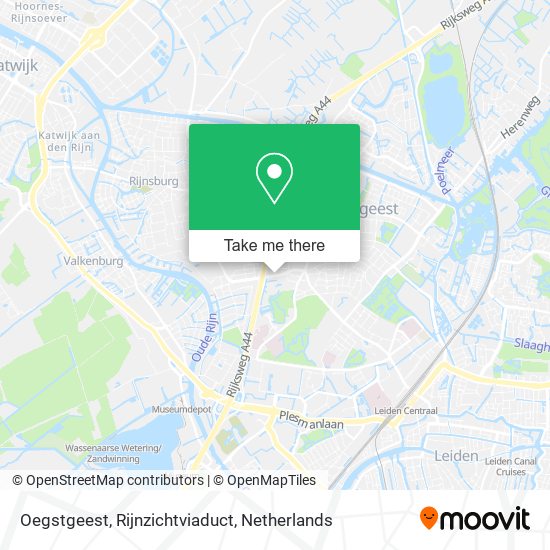 Oegstgeest, Rijnzichtviaduct map