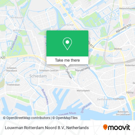 Louwman Rotterdam Noord B.V. map