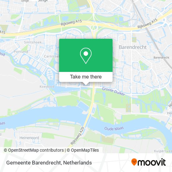 Gemeente Barendrecht Karte