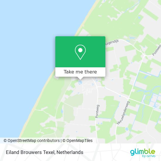 Eiland Brouwers Texel Karte