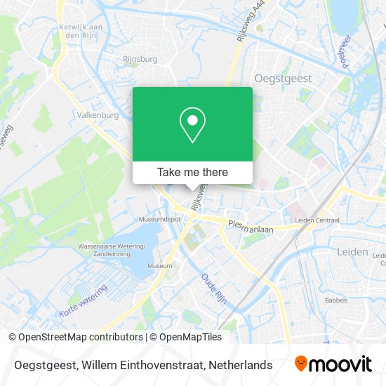 Oegstgeest, Willem Einthovenstraat map