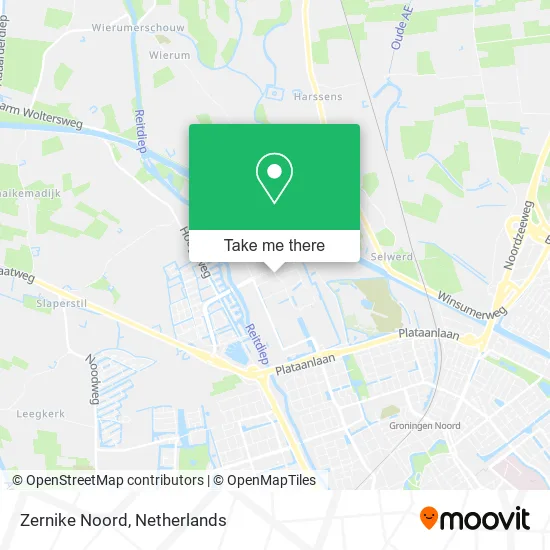 Zernike Noord map