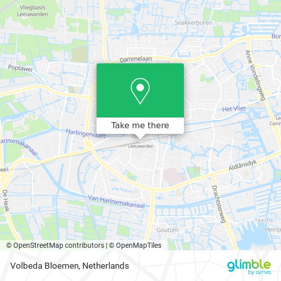 Volbeda Bloemen map