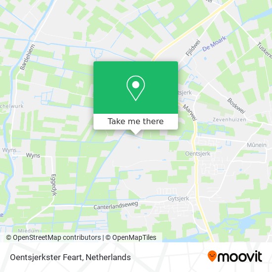 Oentsjerkster Feart map