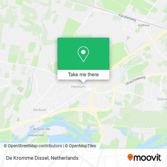 De Kromme Dissel map