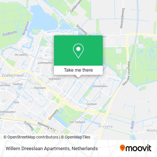 Willem Dreeslaan Apartments map