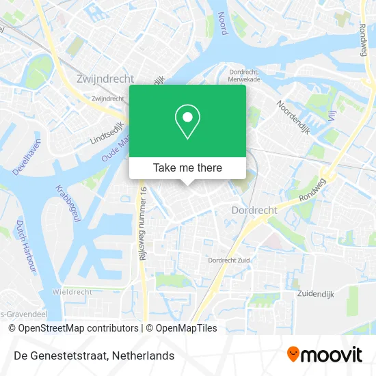 De Genestetstraat map