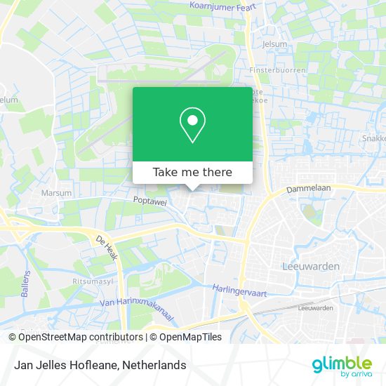 Jan Jelles Hofleane map