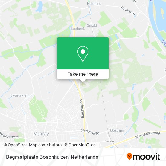 Begraafplaats Boschhuizen Karte