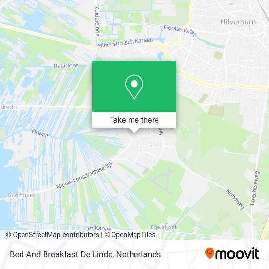 Bed And Breakfast De Linde map