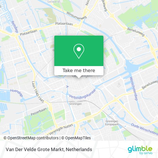Van Der Velde Grote Markt map