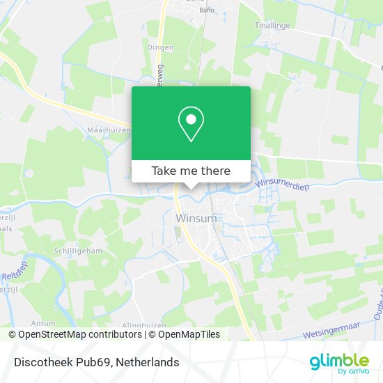 Discotheek Pub69 map