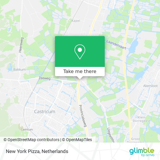 New York Pizza map