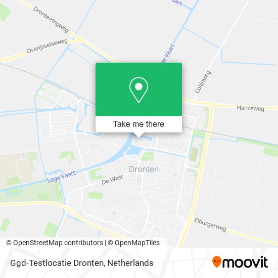 Ggd-Testlocatie Dronten map