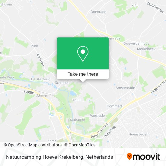 Natuurcamping Hoeve Krekelberg map