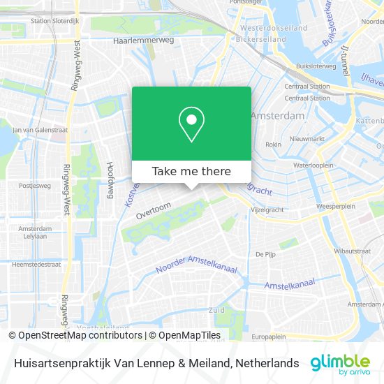 Huisartsenpraktijk Van Lennep & Meiland map