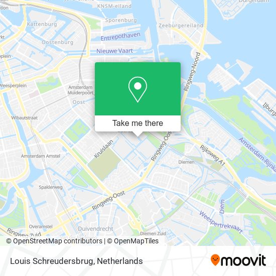 Louis Schreudersbrug map