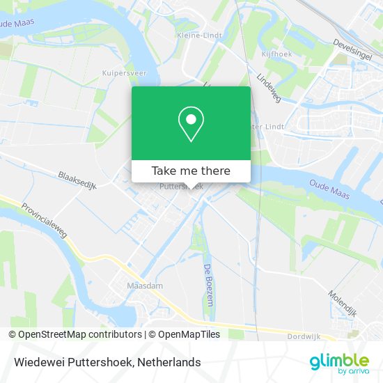 Wiedewei Puttershoek Karte