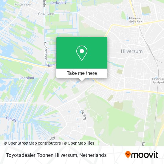 Toyotadealer Toonen Hilversum map