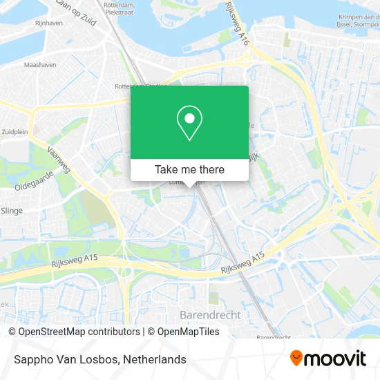 Sappho Van Losbos map