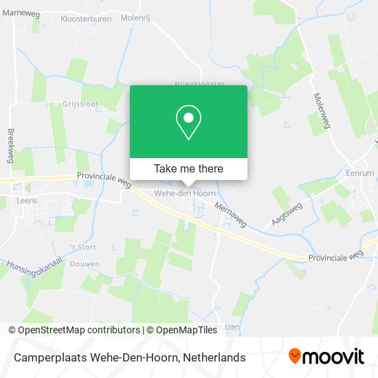 Camperplaats Wehe-Den-Hoorn map