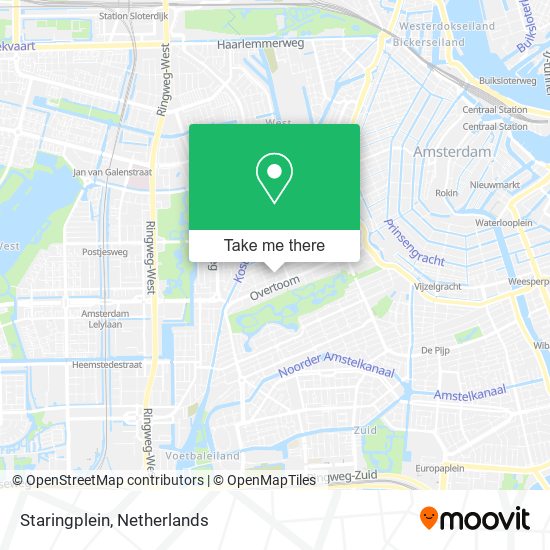 Staringplein map