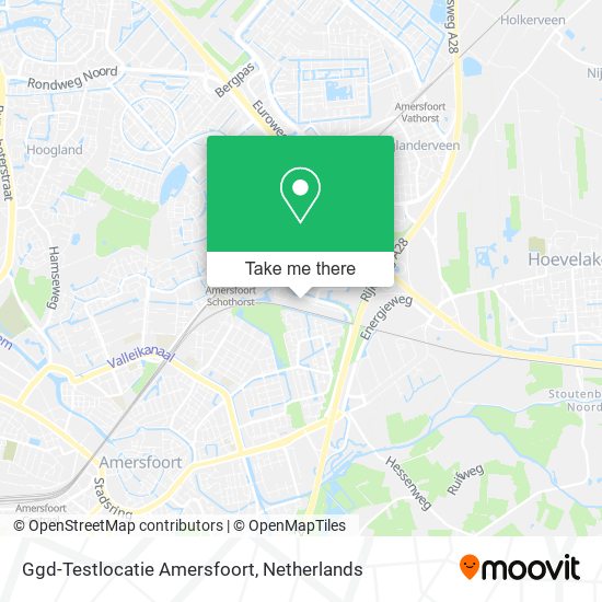 Ggd-Testlocatie Amersfoort map