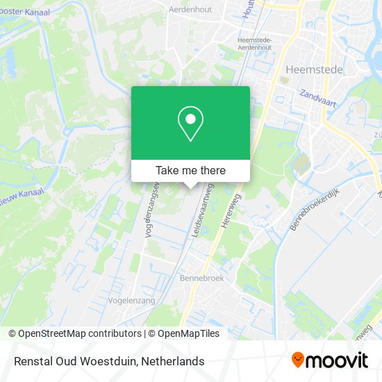 Renstal Oud Woestduin map