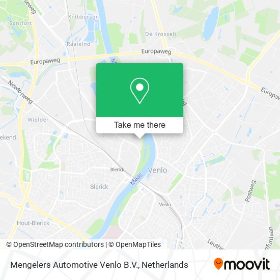 Mengelers Automotive Venlo B.V. Karte