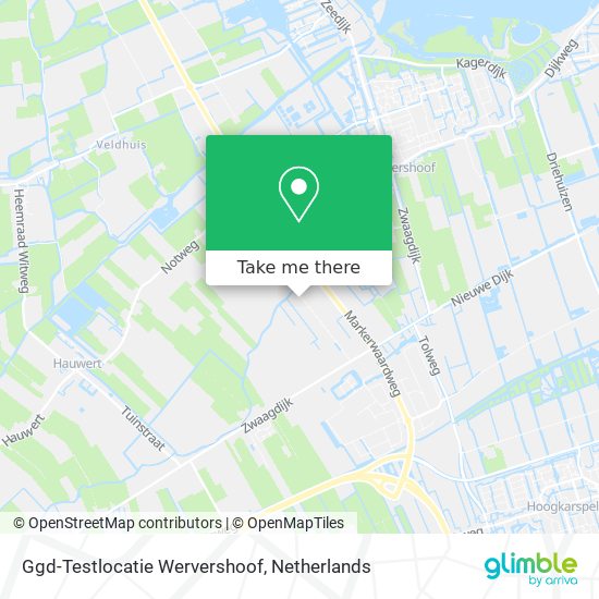 Ggd-Testlocatie Wervershoof Karte