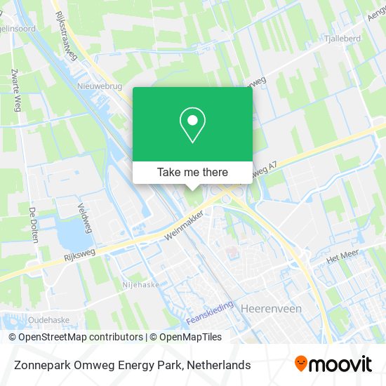 Zonnepark Omweg Energy Park map