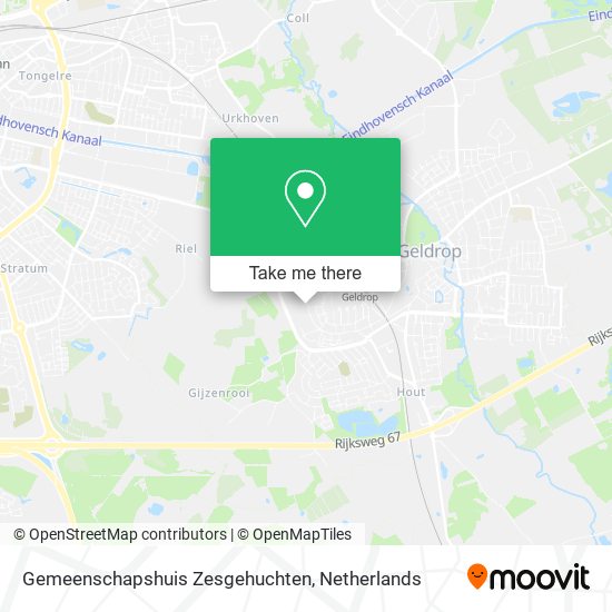 Gemeenschapshuis Zesgehuchten map