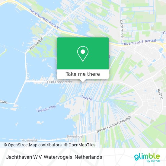 Jachthaven W.V. Watervogels map