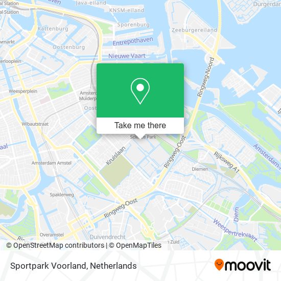 Sportpark Voorland map