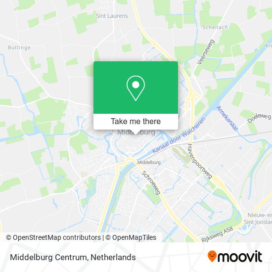 Middelburg Centrum Karte