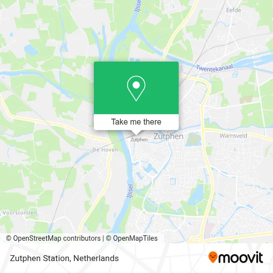 Zutphen Station map