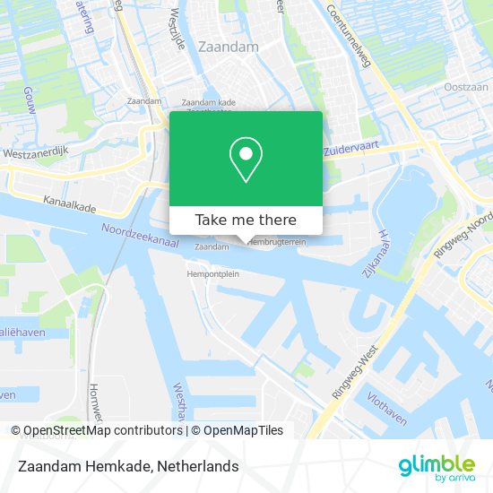 Zaandam Hemkade Karte