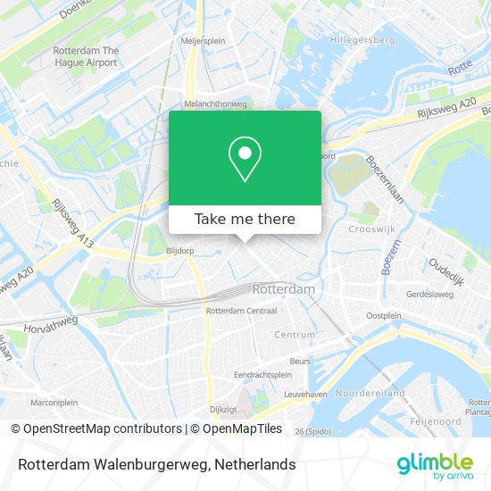 Rotterdam Walenburgerweg Karte