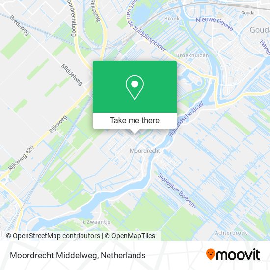 Moordrecht Middelweg map