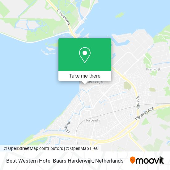 Best Western Hotel Baars Harderwijk map