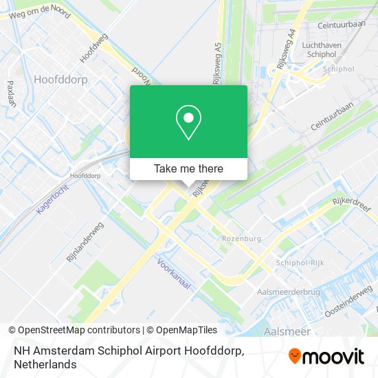 NH Amsterdam Schiphol Airport Hoofddorp map