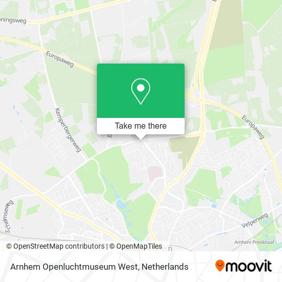 Arnhem Openluchtmuseum West map