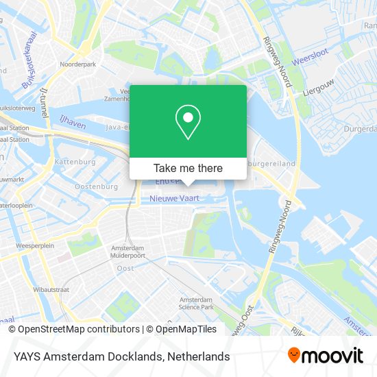 YAYS Amsterdam Docklands map