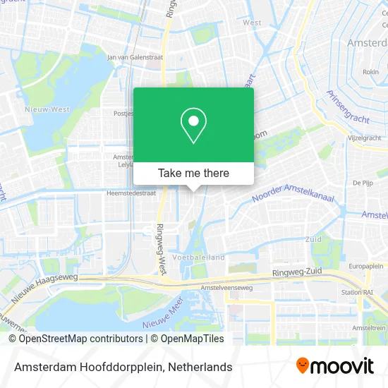 Amsterdam Hoofddorpplein map