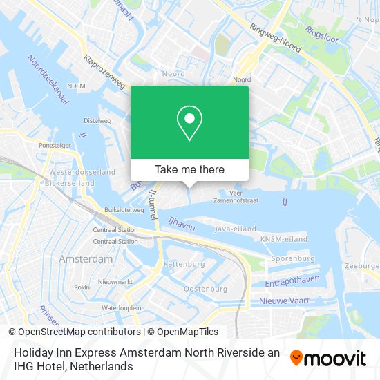 Holiday Inn Express Amsterdam North Riverside an IHG Hotel map