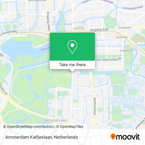 Amsterdam Kalfjeslaan map