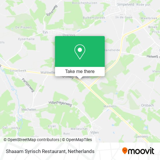 Shaaam Syrisch Restaurant map
