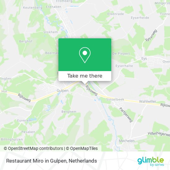 Restaurant Miro in Gulpen Karte